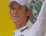 Andy Schleck pendant la 19�me �tape du Tour de France 2008